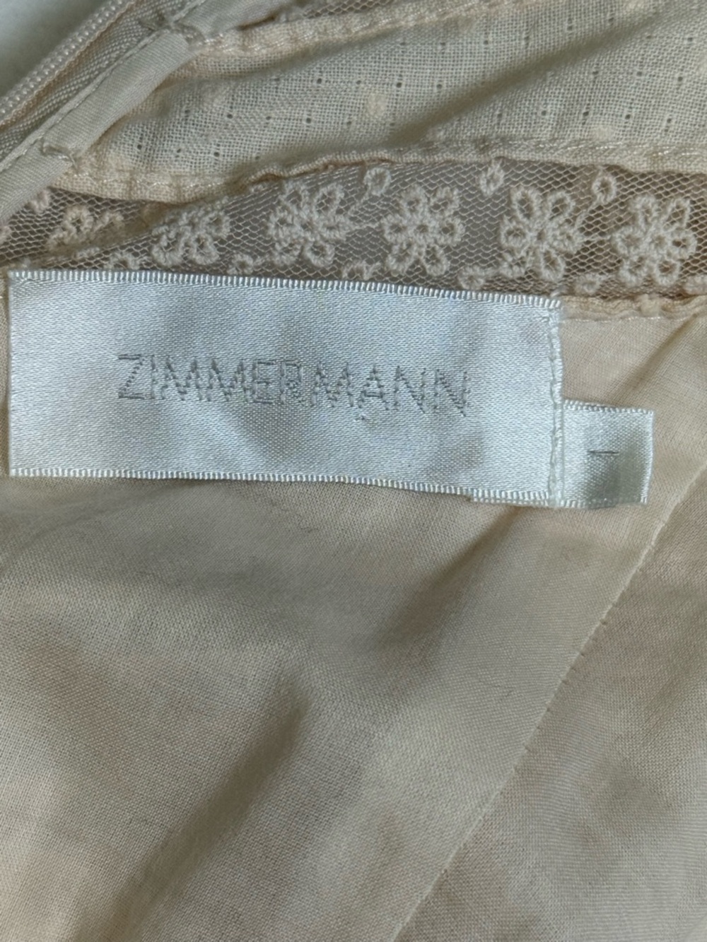 Zimmermann Bowie Pintuck Blush Scarf Dress with tie straps in light blush - Picture 2 of 6